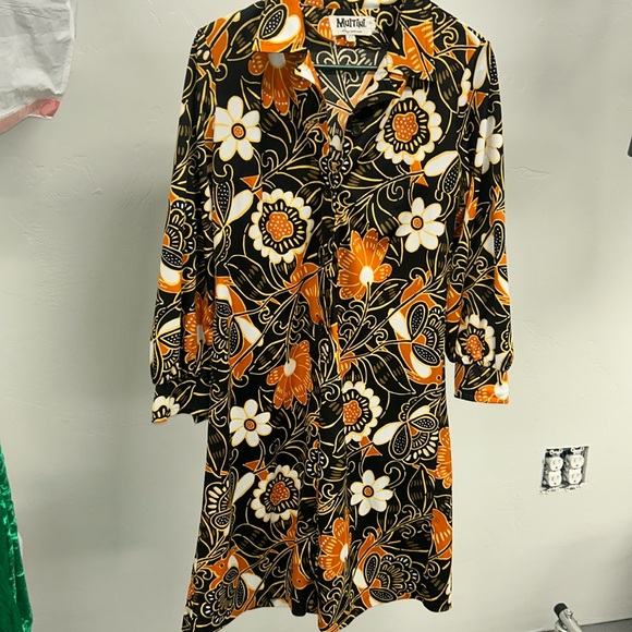 Multini Vintage Euro Dress full print fall colors! S/M - Picture 1 of 8